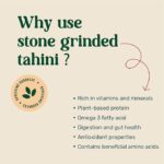 Creamy Amrutva White Tahini made with premium quality sesame seeds. This white tahini is perfect for hummus; dips; and more. 100% natural; pure; and stone-ground for a smooth; nutty flavor.